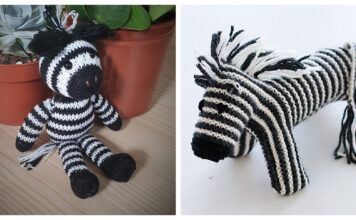 Zebra Soft Toy Free Knitting Patterns