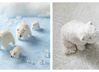 Amigurumi Polar Bear Toy Free Knitting Patterns