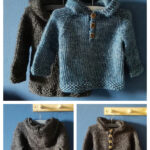 Baby Hooded Pullover Free Knitting Pattern