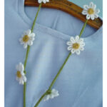 Daisy Flower Chain Necklace Free Knitting Pattern