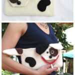 Jack Russell Dog Clutch Free Knitting Pattern