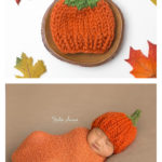 Perfect Pumpkin Baby Hat Free Knitting Pattern