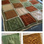 Sampler Afghan Blanket Free Knitting Pattern