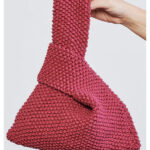 Seed Stitch Knot Bag Free Knitting Pattern