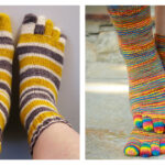 Basic Toe Socks Free Knitting Pattern