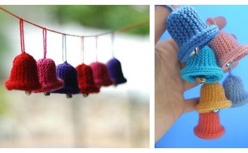 Christmas Bell Ornament Free Knitting Pattern