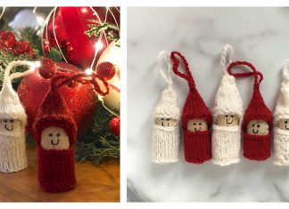 Christmas Cork Elves Free Knitting Pattern