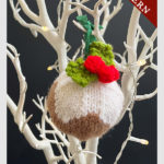 Christmas Pudding Bauble Free Knitting Pattern