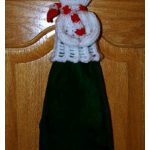 Christmas Snowman’s Secret Towel Topper Free Knitting Pattern