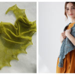 Crescent Shaped Shawl Free Knitting Pattern