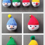 Cute Christmas Baubles Ornament Free Knitting Pattern