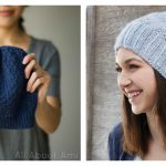 Dot Stitch Beanie Hat Free Knitting Pattern