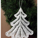 Lace Christmas Tree Ornament Free Knitting Pattern