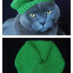 Le Mieux Beret Cat Hat Free Knitting Pattern