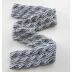 Reversible Cabled Brioche Stitch Scarf Free Knitting Pattern