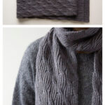 Reversible Rivulet Scarf Free Knitting Pattern