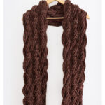 Rosewood Scarf Free Knitting Pattern and Video Tutorial