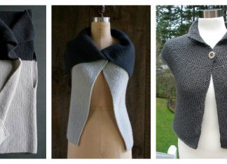 Simple Garter Stitch Vest Free Knitting Pattern