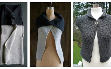 Simple Garter Stitch Vest Free Knitting Pattern