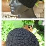 Waffle Stitch Beanie Hat Free Knitting Pattern