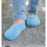 Blue Drift Slippers Free Knitting Pattern