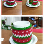 Christmas Cozy Mug Free Knitting Pattern