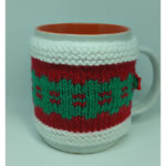 Christmas Cracker Mug Cozy Free Knitting Pattern
