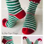 Christmas Elf Socks Free Knitting Pattern