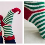 Christmas Elf Socks Free Knitting Pattern