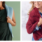 Collar Shawl Free Knitting Pattern