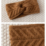 Collecting Acorns Headband Free Knitting Pattern