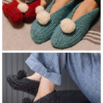 Family Slippers Free Knitting Pattern