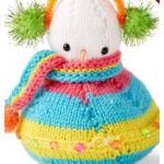 Flying Saucer Snowman Free Knitting Pattern