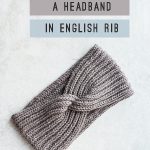 Headband with a Twist Free Knitting Pattern