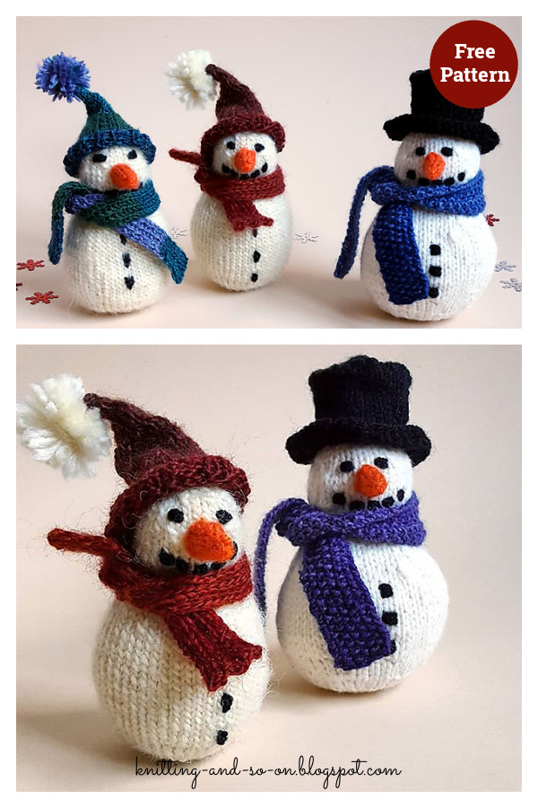 Amigurumi Snowman Free Knitting Pattern