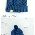Modern Cable Panel Hat Free Knitting Pattern