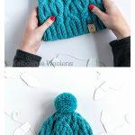 Modern Cable Panel Hat Free Knitting Pattern