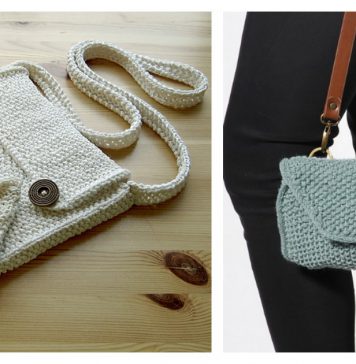 Moss Stitch Bag Free Knitting Pattern