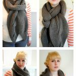 Open Cable Reversible Scarf Free Knitting Pattern