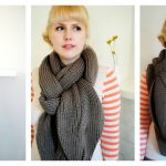 Open Cable Reversible Scarf Free Knitting Pattern