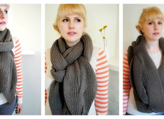 Open Cable Reversible Scarf Free Knitting Pattern