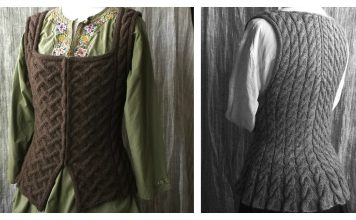 Outlandish Bodice Vest Free Knitting Pattern