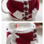 Santa’s Mug Cozy Free Knitting Pattern