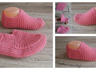 Seamless Slippers Free Knitting Pattern and Video Tutorial