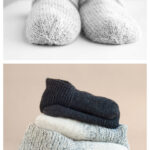 Simple House Slippers Free Knitting Pattern