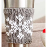 Snowflake Mug Hug Free Knitting Pattern