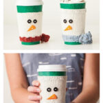 Snowman Chill Chaser Cup Cozy Free Knitting Pattern