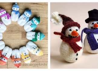 Snowman Free Knitting Pattern