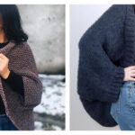 Winter Cocoon Cardigan Knitting Patterns
