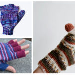2 in 1 Fingerless Gloves & Mittens Free Knitting Pattern